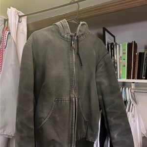 Men's Vintage Green Carhartt Hooded Jacket